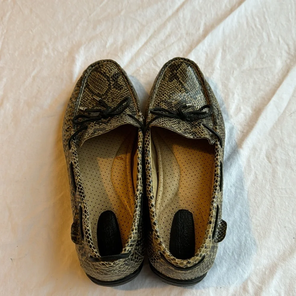 Sperry Top Sider Snakeskin Driving Shoes 9 - Picture 4 of 6